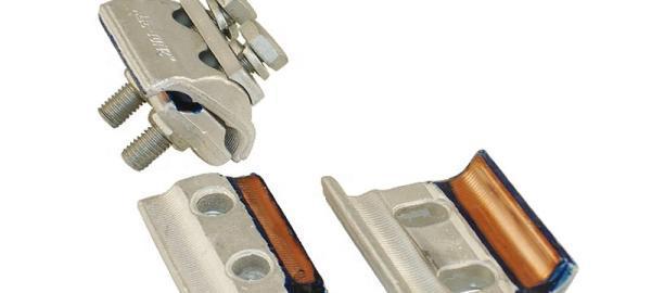 Bimetallic bi-metal parallel groove clamps voltage in Denmark